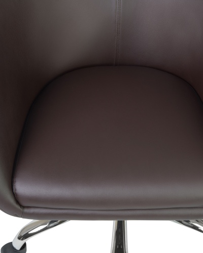 Офисное кресло для персонала DOBRIN BOBBY (коричневый) фото 5